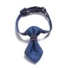 Pet Denim Bow Tie Collar Cat Dog Adjustable Buckle Closure Neck Ring Strap Scarf
