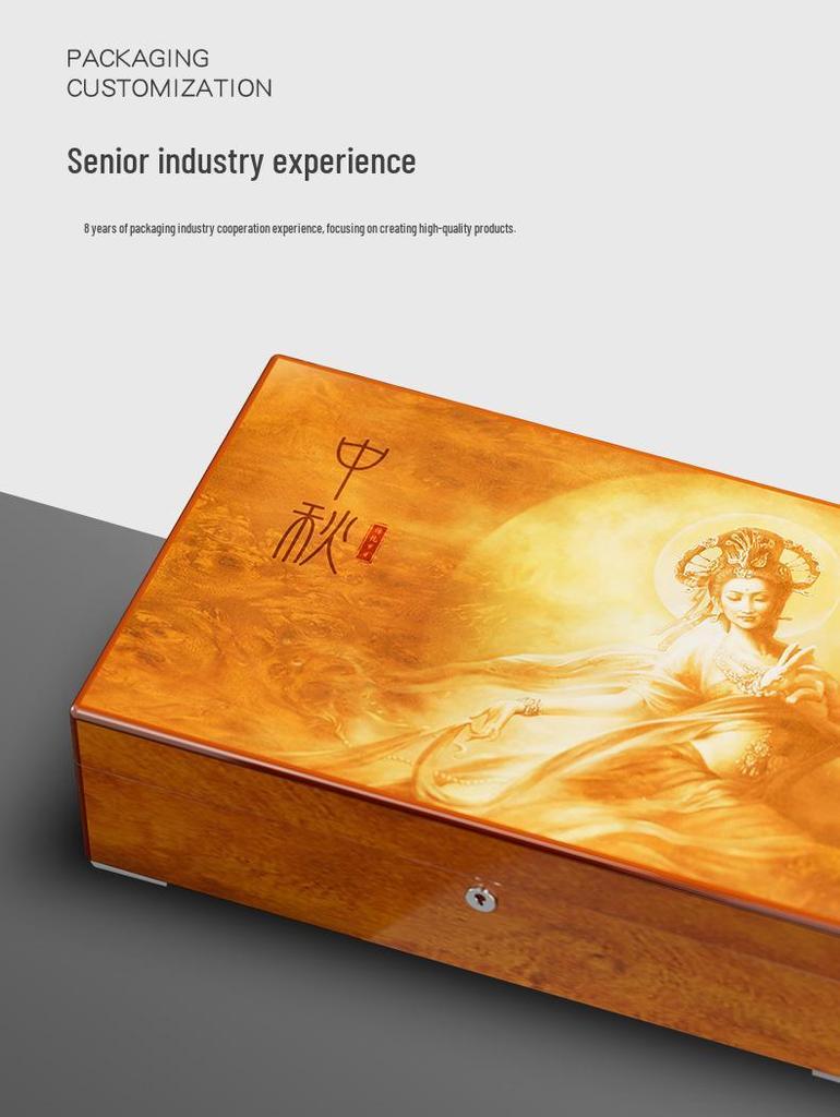 Premium Ebony Wood Lacquered Jewelry and Watch Box