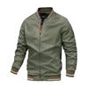 Spring and Autumn Men's Zipper Side Seam Pocket Unhooded Casual Fit Ready-Made Jacket