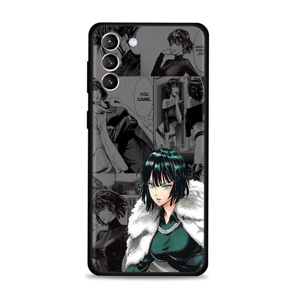 For Samsung S20 Fe Case Galaxy S21 Ultra S22 S10 S20 S8 Plus S22ultra Note 20ultra 10plus Funda One Push Man Saitama And Fubuki