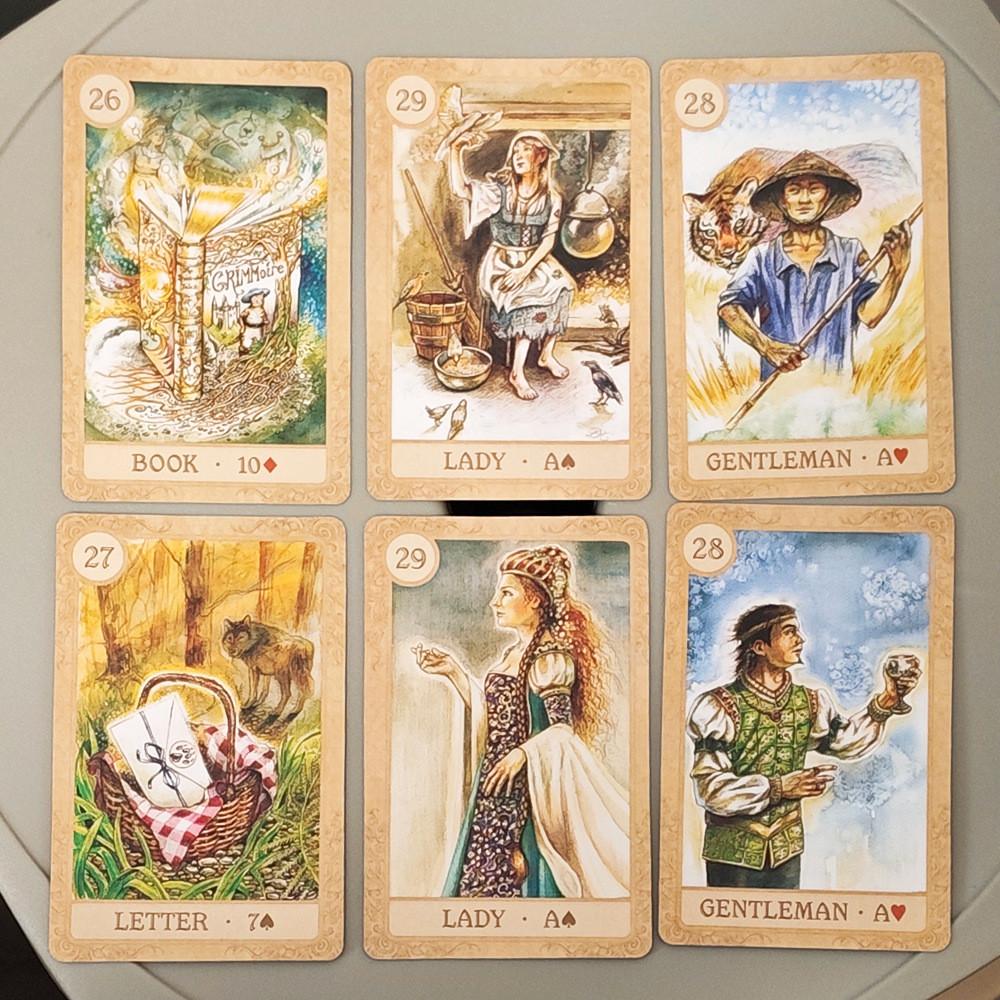 Fairy Tale Lenormand Card Deck With Doublesided Embossed Paper For Creative Thinking And Emotional Growth
