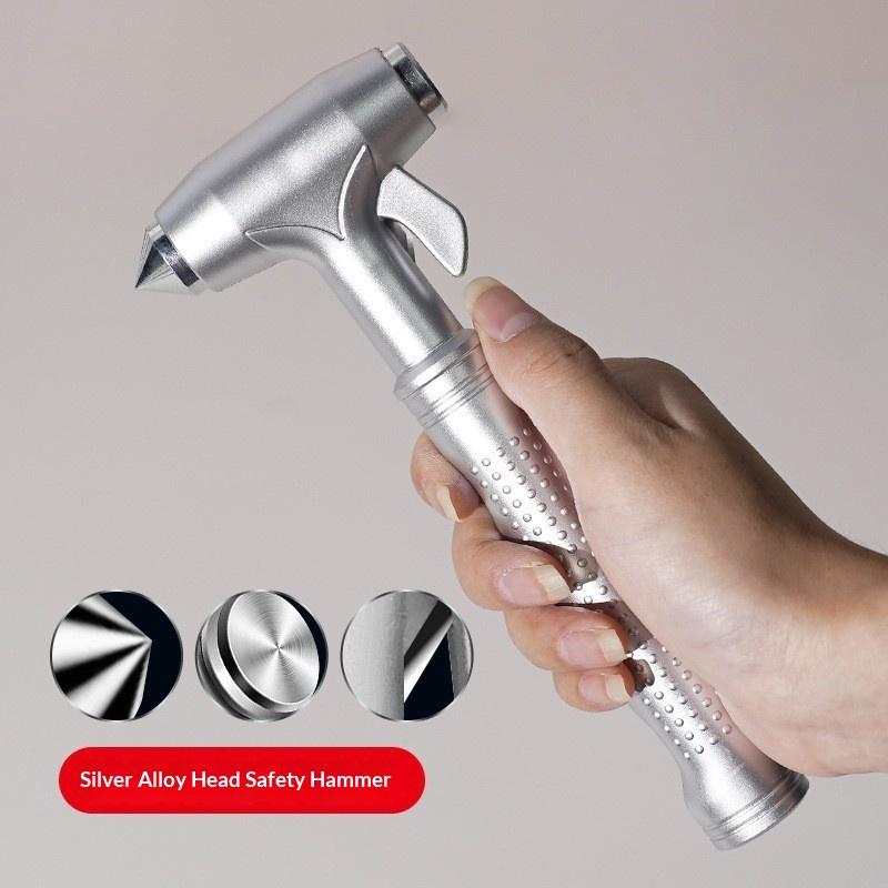 Car Safety Hammer - Emergency Window Breaker & Seat Belt Cutter for Quick Escape - Essential Tool for Car Rescue and Safety