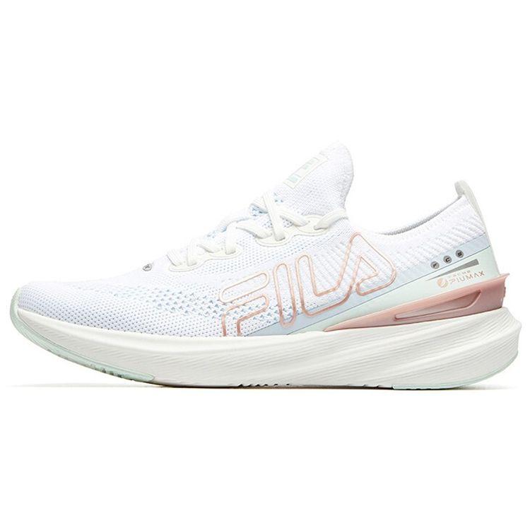 FILA Athletics Vola 200 Elegant Retro Fabric Low-Top Marathon Running Shoes Women sneaker Bright-White A12W112202FBW
