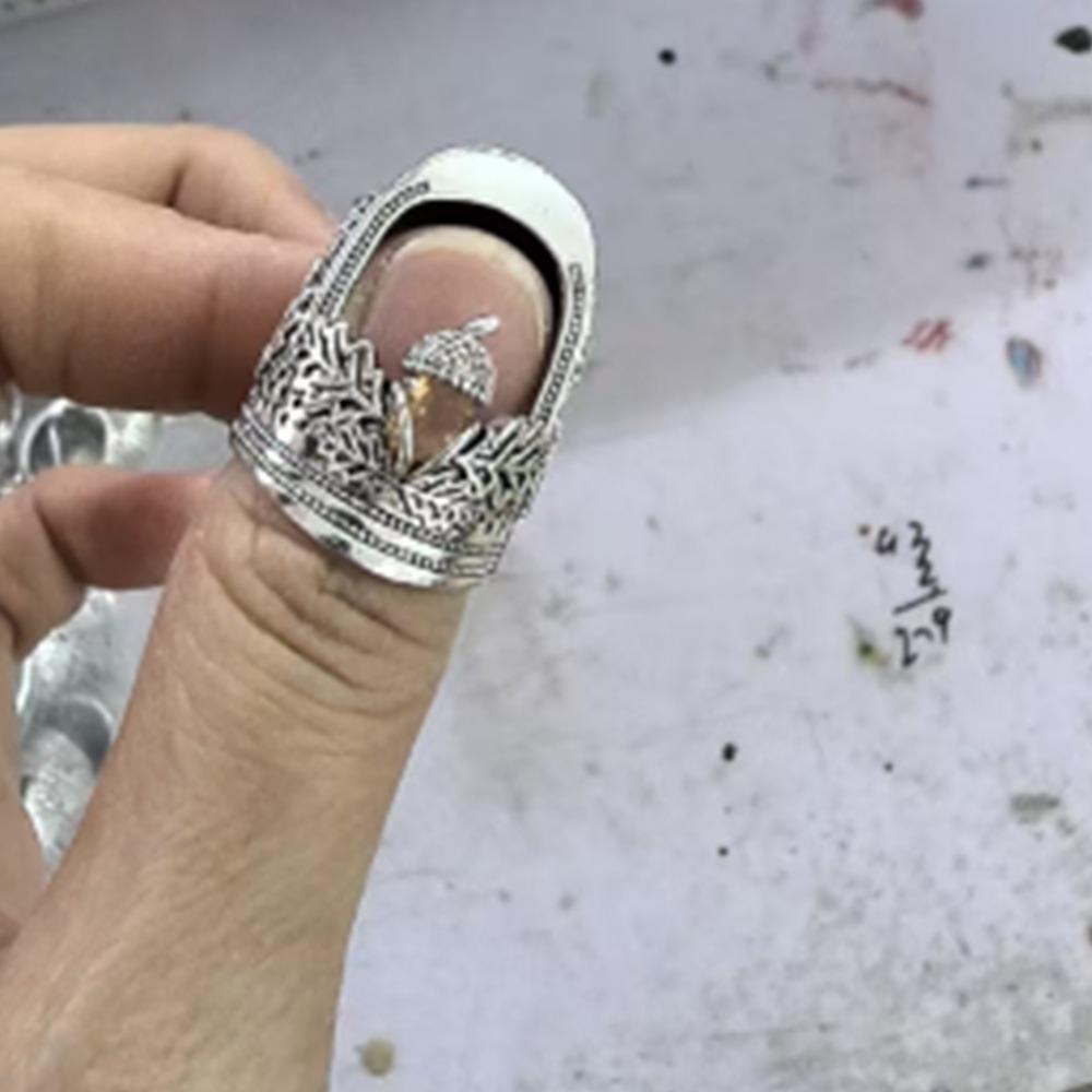 Durable Retro Sewing Thimble DIY Craft Embroidery Finger Protector  Household