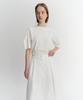 Ia Aron Tuck Volume Skirt (White)
