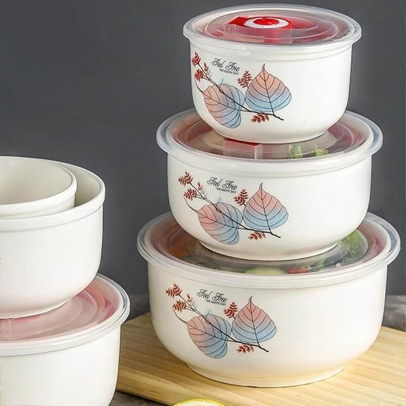 Zipooya Ceramic Fresh-keeping Bowl Set
