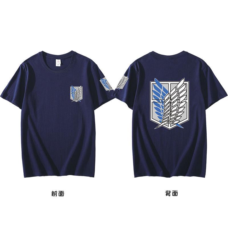 Anime Attack On Titan Series Printing Tshirt Short Sleeve Tee Summer Tops Unisexs Clothing Casual Daily Wear