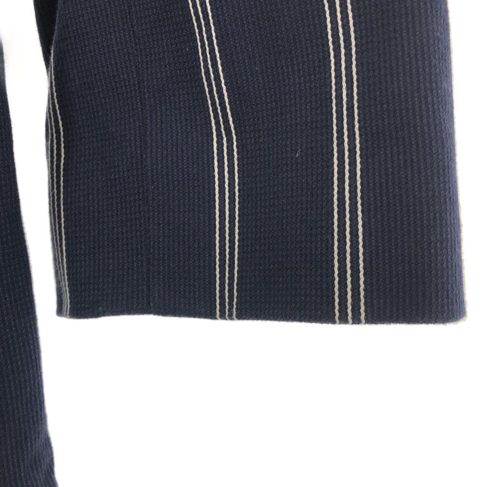 KENZO 90s Made in Japan Old Striped Embroidery tailored jacket Navy golf Women Used