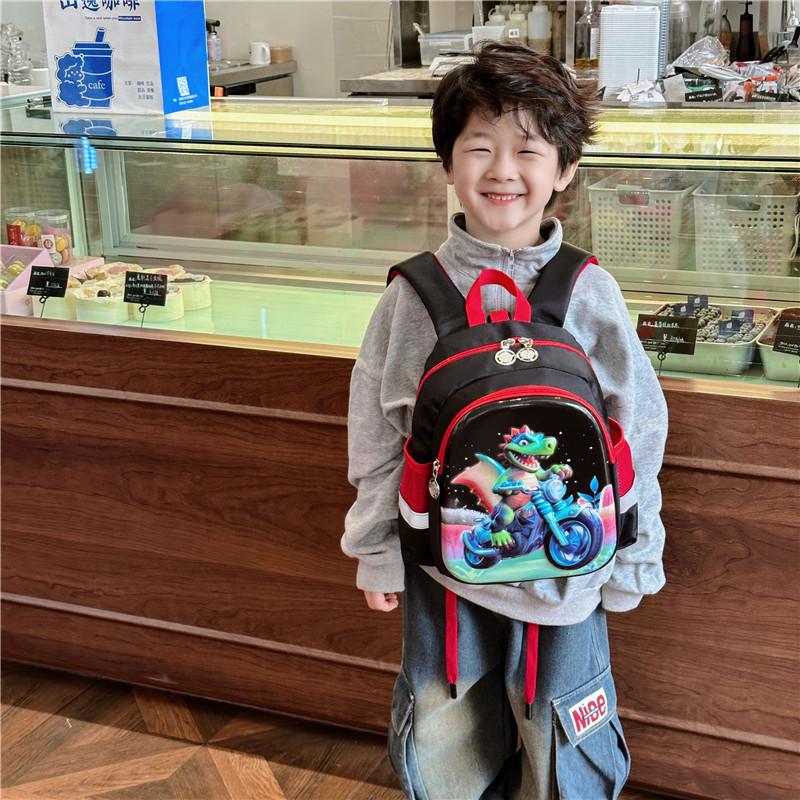 Kindergarten Student Schoolbag Cartoon Trendy Cool Light Large Capacity Children'S Backpack Anti-Lost Children'S Bag