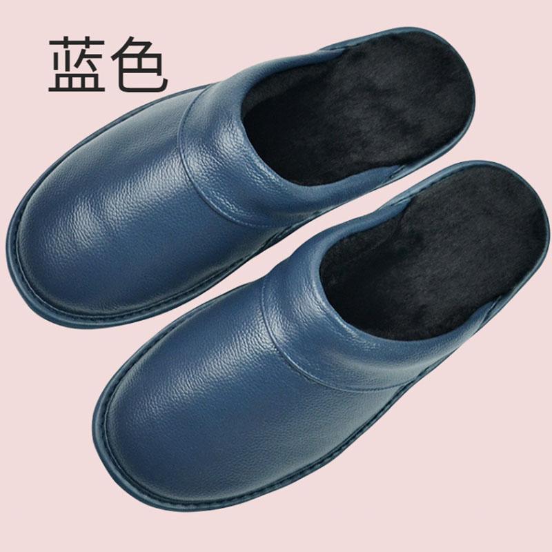 Echtes Kuhleder Leinen Hausschuhe Häuser In Indoor Baumwolle Hausschuhe Frühling Herbst Männer Frauen Ältere Rutschfeste Casual Einzelnen Schuh