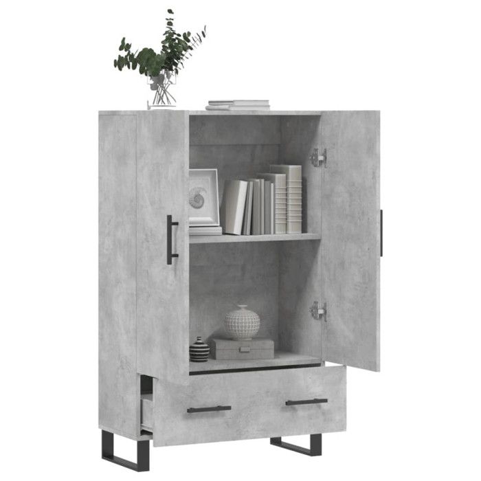 VidaXL Highboard Concrete Grey 69.5x31x115 Cm Engineered Wood 828264