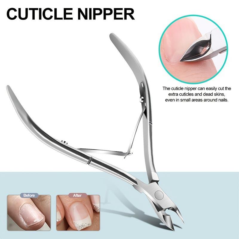 Cuticle Trimmer Cuticle Nippers Professional Stainless Steel Cuticle Cutter Clippers Cuticle Remover Pedicure Manicure Tools