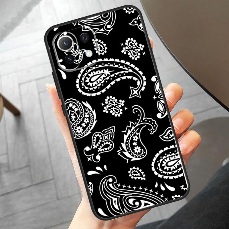 Coque à motif bandana sans couture pour Xiaomi 15 Pro, 13, 14 Ultra, 11T, 12T, 13T, 14T Pro, POCO F7, X7 Pro, X3, X5, X6, F5 et F6