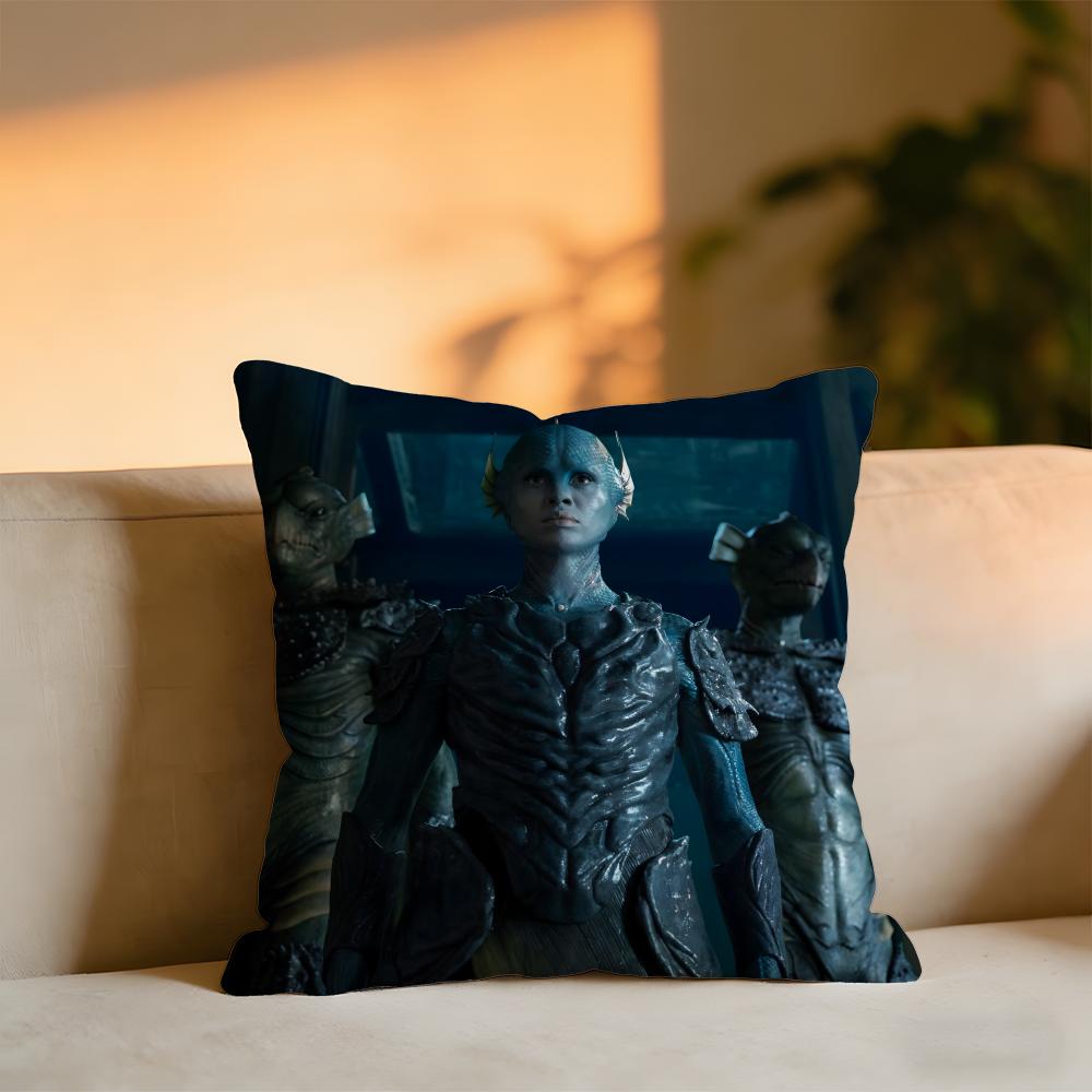 The War Between The Land And The Sea Cushion Cover Cozy Velvet Throw PillowSoft Warm Cushion For Sofa  Bed
