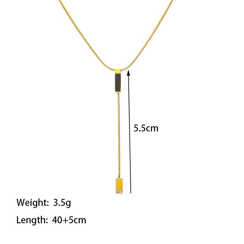 

Простое и высококачественное женское ожерелье из золотых бусин и черных ракушек INS, универсальное Y-образное ожерелье для холодного ветра