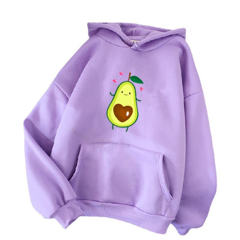 Autumn and winter new women's casual style versatile printing style pattern hooded sweater jacket