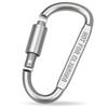 6Pcs Locking Karabiner D Ring Schlüssel Clip Frühling Snap Haken Latch Haken