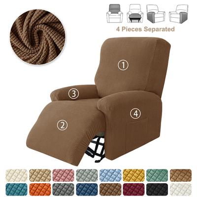 Thick Split Recliner Chair Cover Non -Slip Polar Fleece Single Sofa Covers For Living Room Lazy Boy Relaxing Armchair Slipcovers