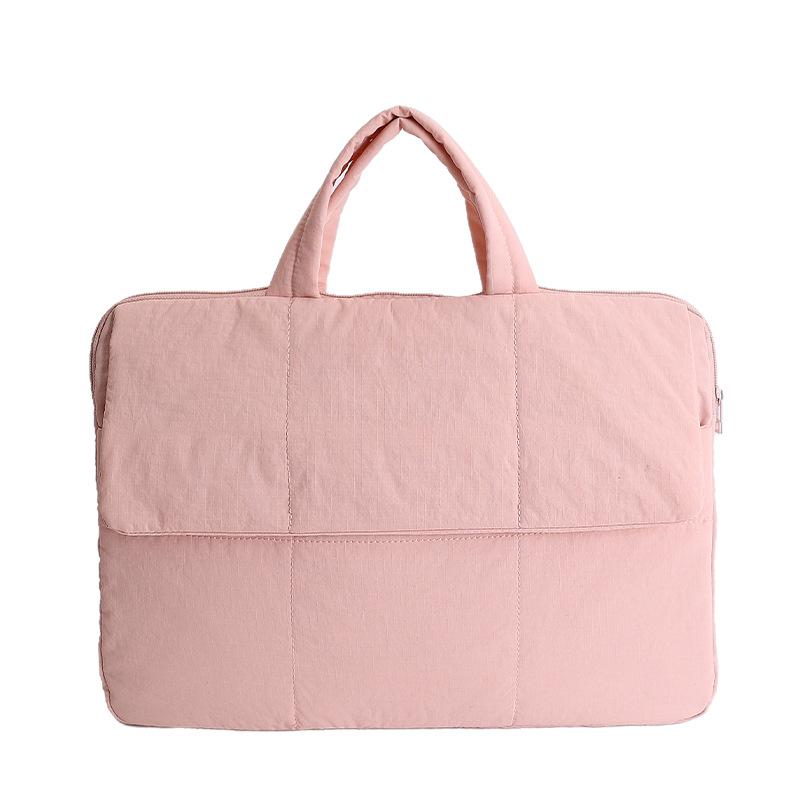 Laptop Bag Briefcase Women's Solid Color Tote Bag