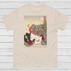 Ukiyo-e Cat T-Shirt: Yoshitoshi Woodblock Print, Japanese Art Tee