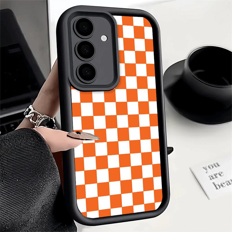 Phone Case for Samsung Galaxy A17 A16 A15 A14 A13 Retro Classic Chess Board Grid A56 A36 A26 A55 A35 A25 A54 A34 A24 A53 A33 A23