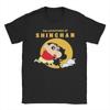 Crayon Shinchan Shiro Anime T Shirts Unisex Unisexs 100 Cotton Novelty Tshirts Crew Neck Tees Short Sleeve Tops Party