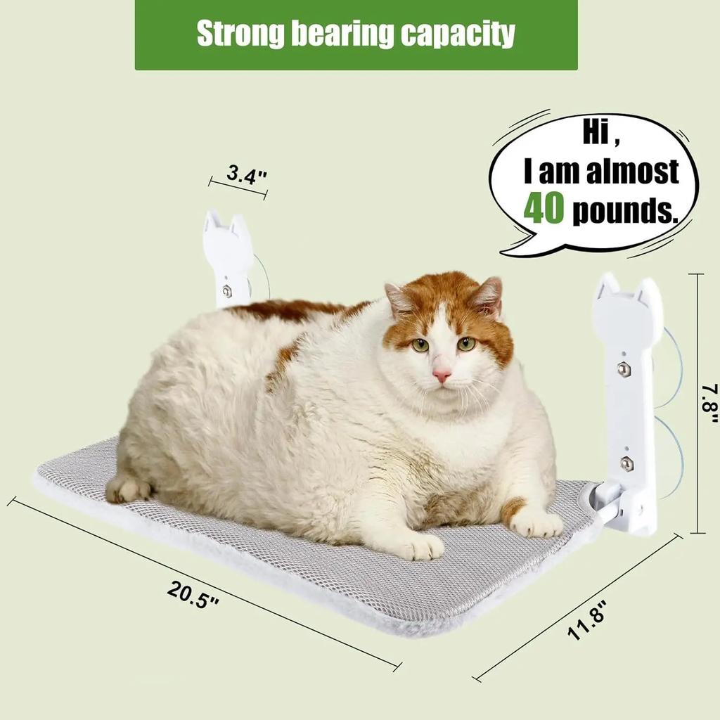 Cat Hammock Window Cat Sun Hanging Bed Balcony Suction Cup Glass Hanging Basket Pet Nest Pet Supplies