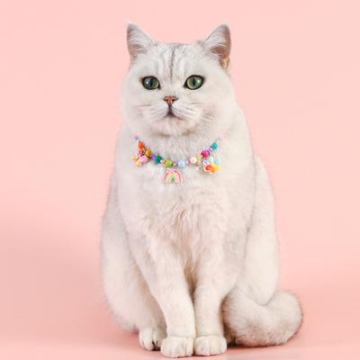 Haustierhalsband, exquisite Verarbeitung, Hunde-Prinzessin-Halskette, verstellbare bunte Katzen-Halskette, Schmuck, Heimtierbedarf