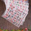 30 Stück Weihnachten Geprägt Glitzer 5D Nagelaufkleber 6*5cm Elch Schneeflocke Bär Schneemann Xmas Aufkleber Winter Maniküre Glitzer Aufkleber