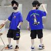 Skateboard Boy Pattern Tshirt Summer Cotton Casual Comfortable Short Sleeve Childrens Top