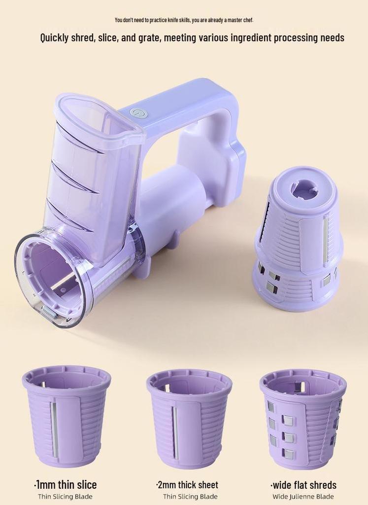 Wireless Multi-functional Electric Vegetable Cutter and Cheese Shredder
