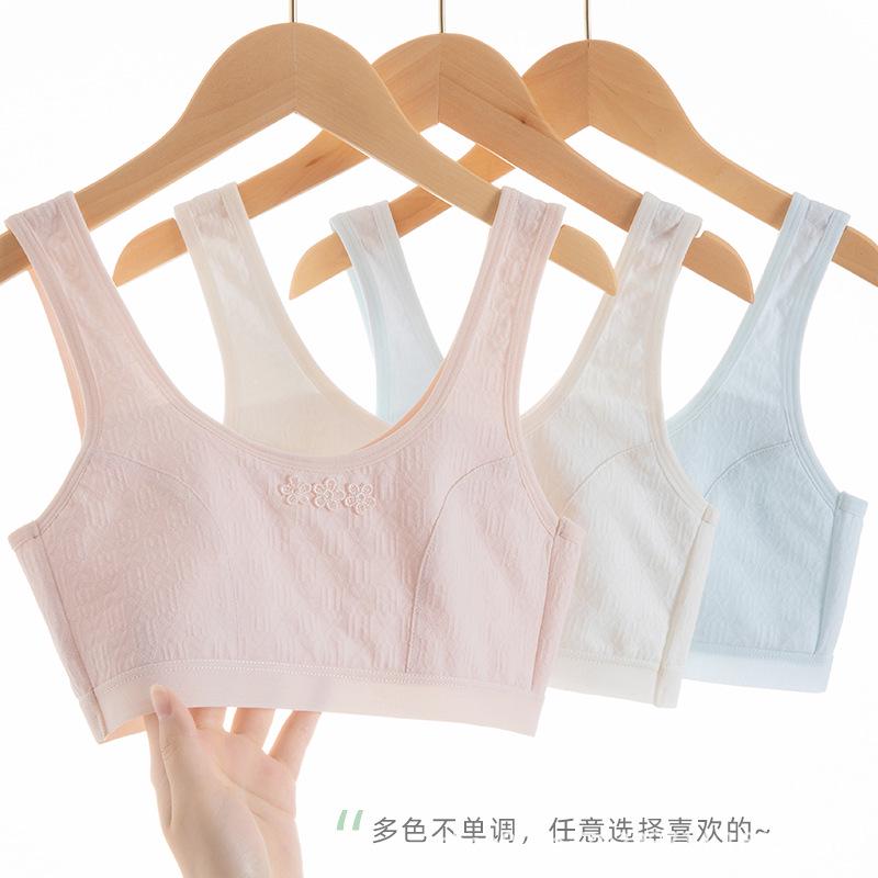Junior Girls' Breathable Cotton Bra - No Show Design