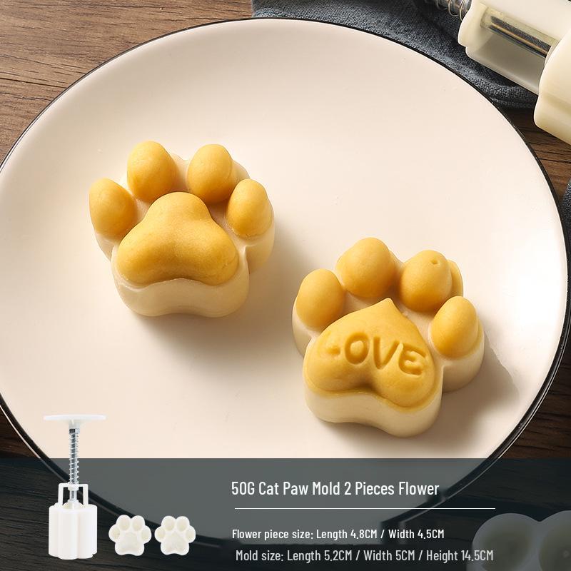 Traditional Cartoon Mooncake Mold, Hand-Press Type for Baking, Available In 50g, 75g, 100g Sizes