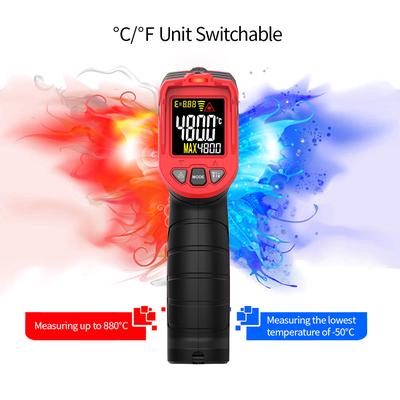 TASI Non-contact IR Infrared Thermometer Digital Handheld Temperature Tester 12:1 Pyrometer Color