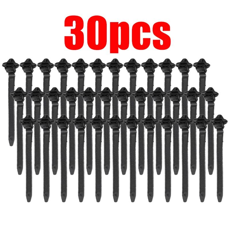 Car Nylon Tie Wrap Cable Fixed Fastener Clips Strap Self-Locking Nylon Cable Ties Car Hose Fastening Storage Organizer