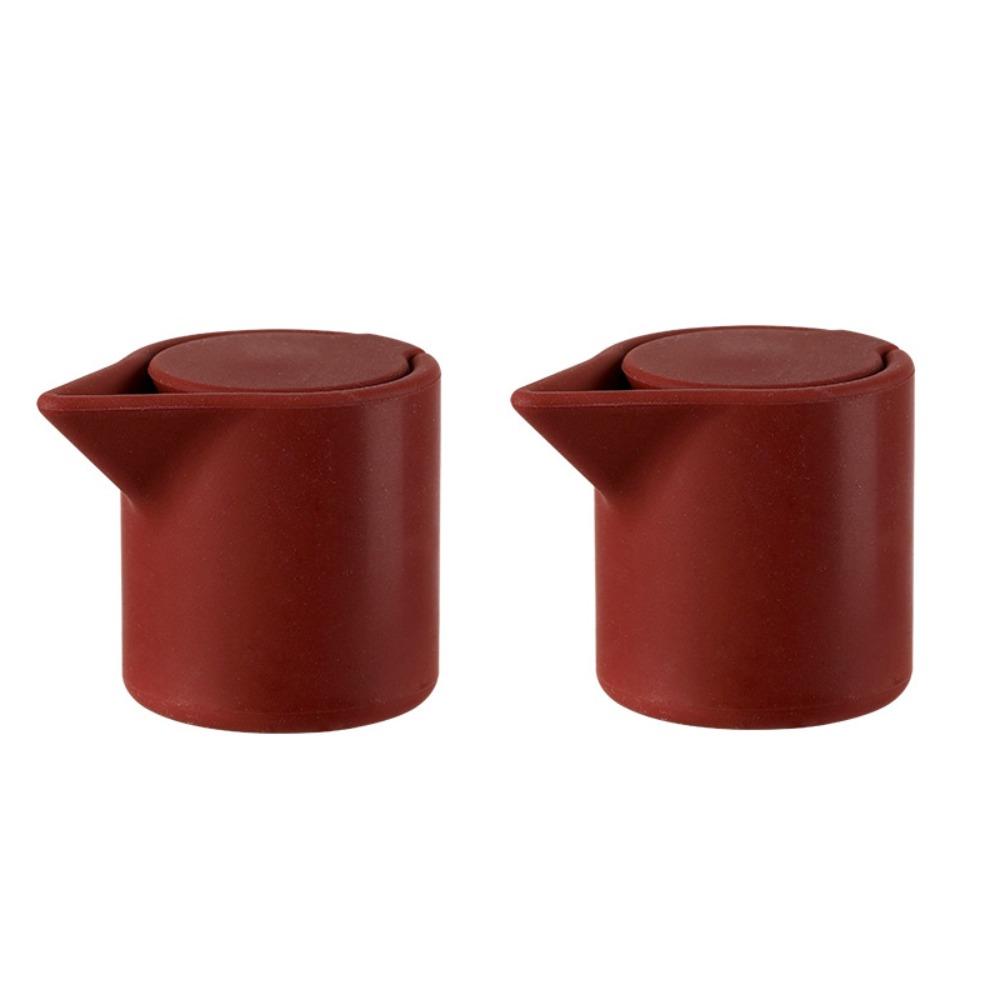 

2Pcs Leakproof Wine Stopper V-Shaped Pour Spout Beverage Bottle Sealer Wine Bottle Cover Pub червоний