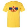 St Paul US City Flag Basic Cotton T-Shirt - Gold