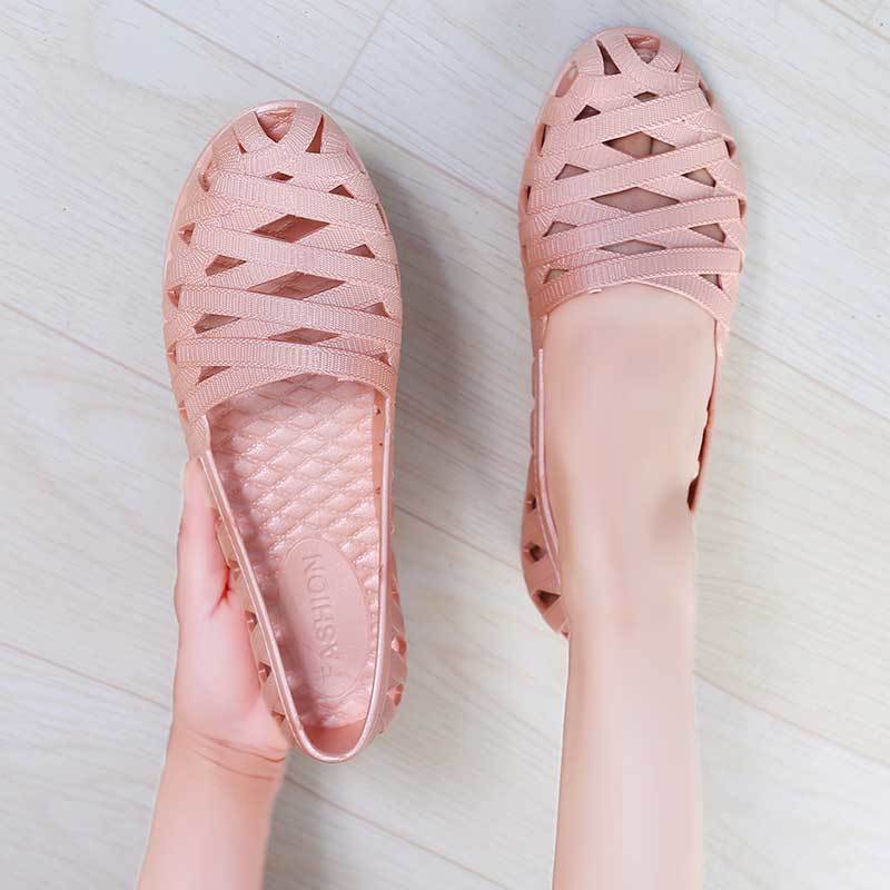 Fashion White Summer Shoes Women Sandals Flops Fashion Rome Slip-On Sandals Soft Womens Closed Toe Sandals Causal Shoes Woman Loafers
