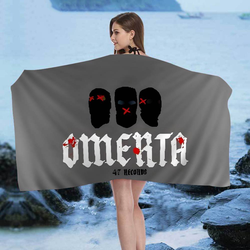 Cool O-Omerta Maes Beach Towel Colorful Bath Towels for Girl Microfiber Quick Dry Sand Free Beach Yoga Spa Gym Pool