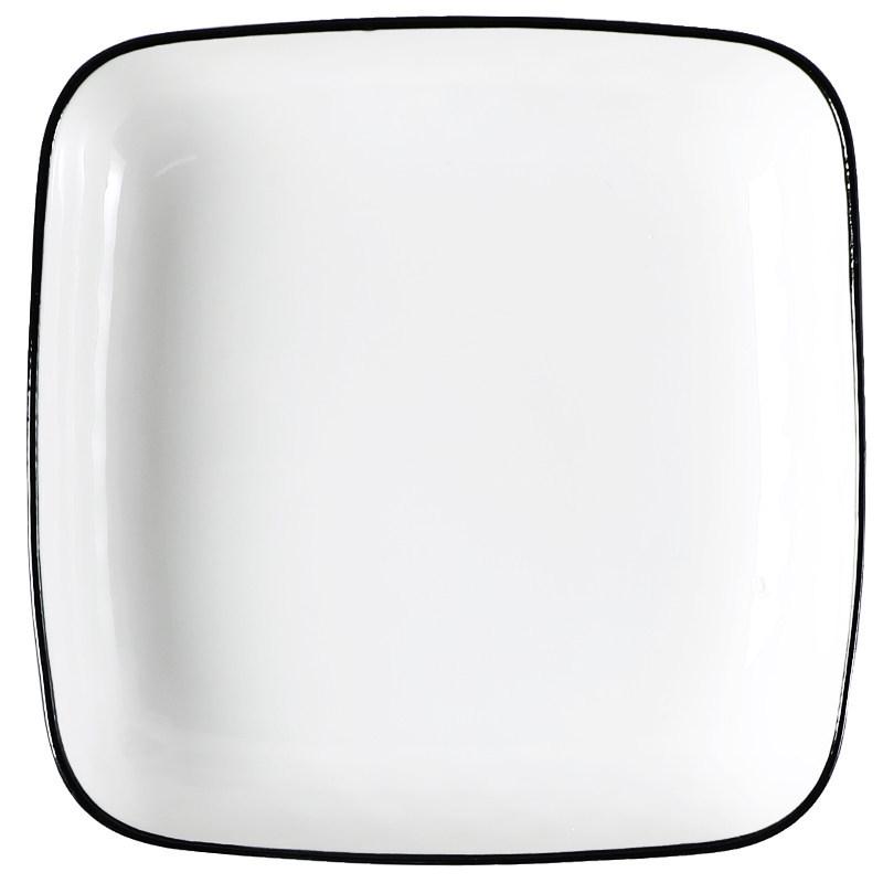 Nordic Style Creative 6-Piece Square Ceramic Plates - Microwave Safe Dinnerware Set