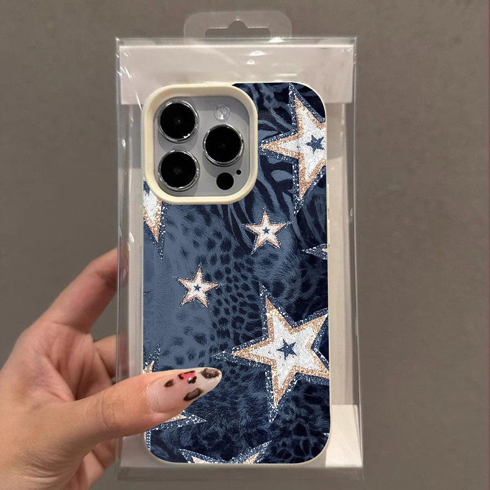 HOT Luxury Red Leopard Print Star Lichee Leather Pattern Phone Case For Redmi Note 14 13 12 11 10 9 8 Pro Plus 4G 5G Cover