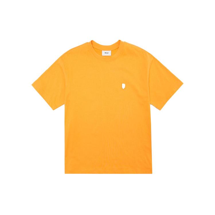 MLB Base Logo T Shirts Unisex Orange Crew Neck Moderate Straight Fit 3ATS01023-14ORS M