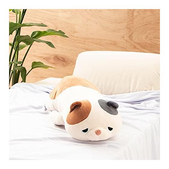 LIV HEART Ribu Haato Body Pillow Premium Nemunemu Animals Mikeneko Yuzu L Size (Total Length Approx. 69cm) Fluffy Chewy Stuffed Toy Pillow Gift