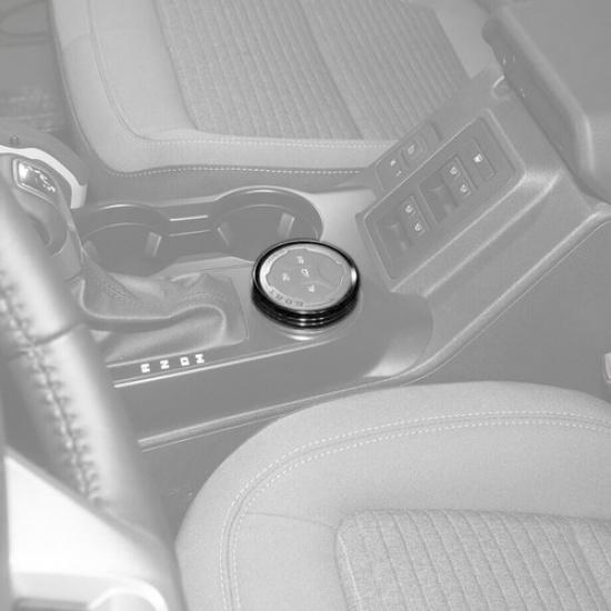 For  - 2024 Ford Bronco Black Centre Control 4WD Switch Cover Knob Ring Trim