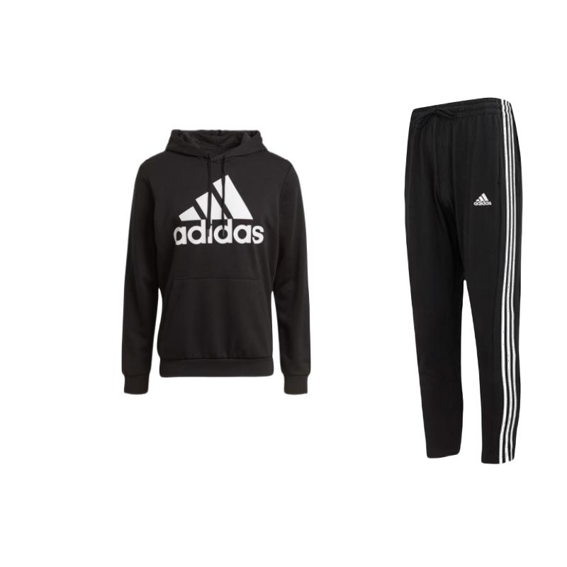 

Adidas M Bl Ft Hd American Vintage Hooded Long Sleeve Sweatshirt Tapered Knit Casual Sports Set Men sweatshirt IC0044+-GK9540 M
