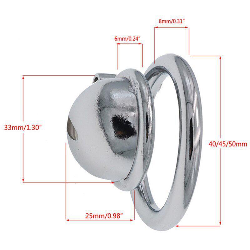 Stainless Steel Male Chastity LOCK Super Small Cock Cage