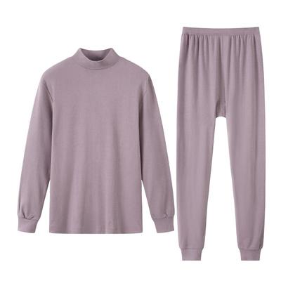 Yiershuang Women's 100% Cotton Mock Neck Thermal Underwear Set