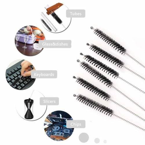 DFsucces Cleaning Brushes for Narrow Mouth Bottles, Kitchen Spouts, Cup Brushes, Baby Bottle Brushes, Kitchen Brushes for Bottles, Water Bottles, and