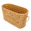 Rectangular Toilet Paper Basket Faux Rattan Woven Organizer Desktop Snack Sundries Storage Basket Home Decor Light