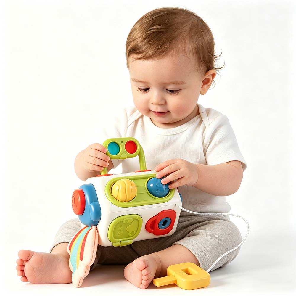 Parent-child Interactive Montessori Sensory Toys Puzzle Baby Busy Cube  Fine Motor Skills Toys